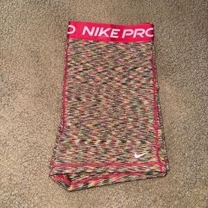 Nike Pro 3" Pink Shorts - Size Large